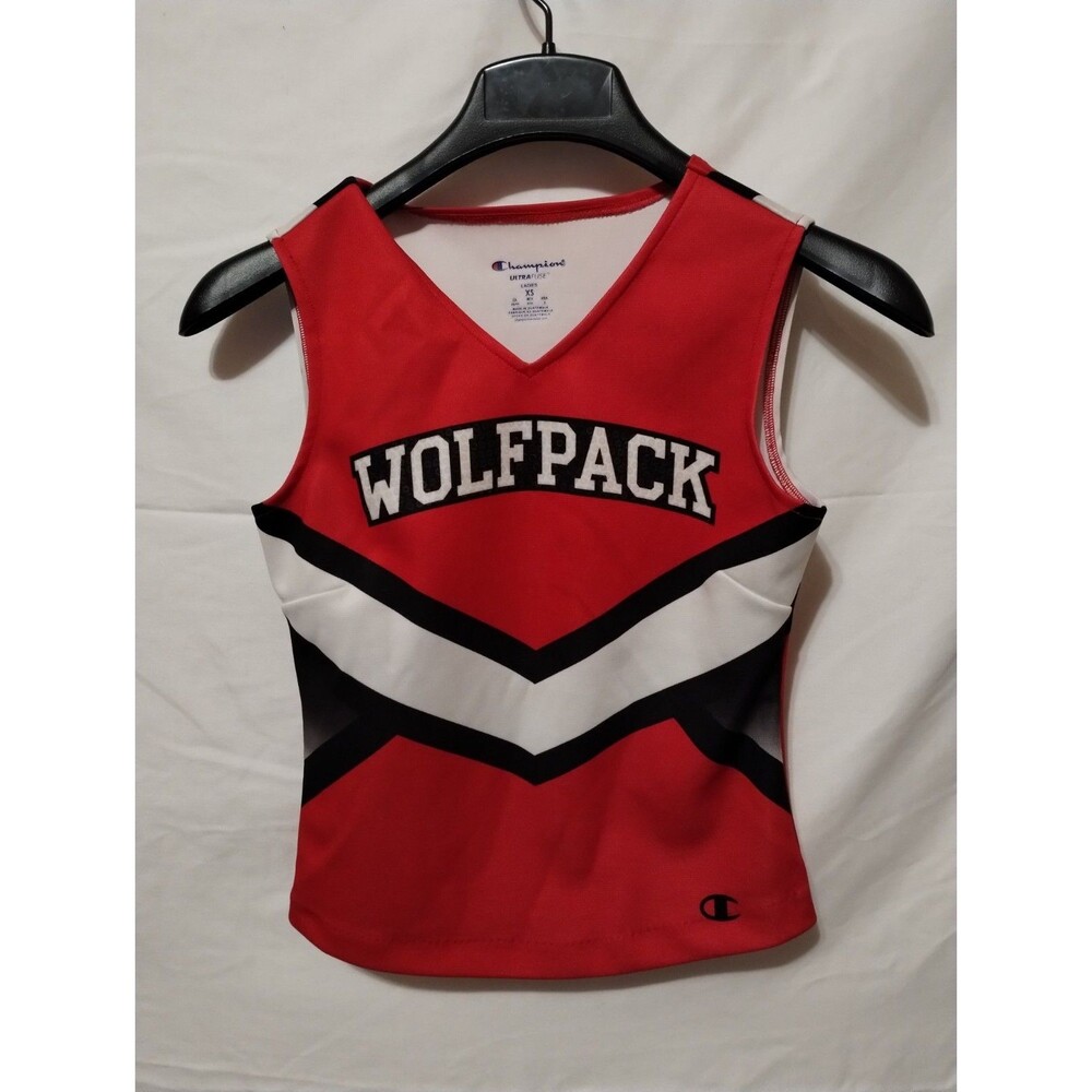 Champion Wolfpack Leander Girls XS Colorblock V-Neck Tank Jersey, Breathable